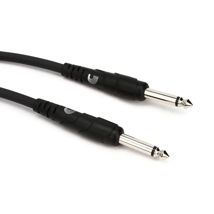 Planet Waves Classic Series 6.35mm Instrument Cable with Double Straight Male Plugs (10 Feet) | PW-CGT-10