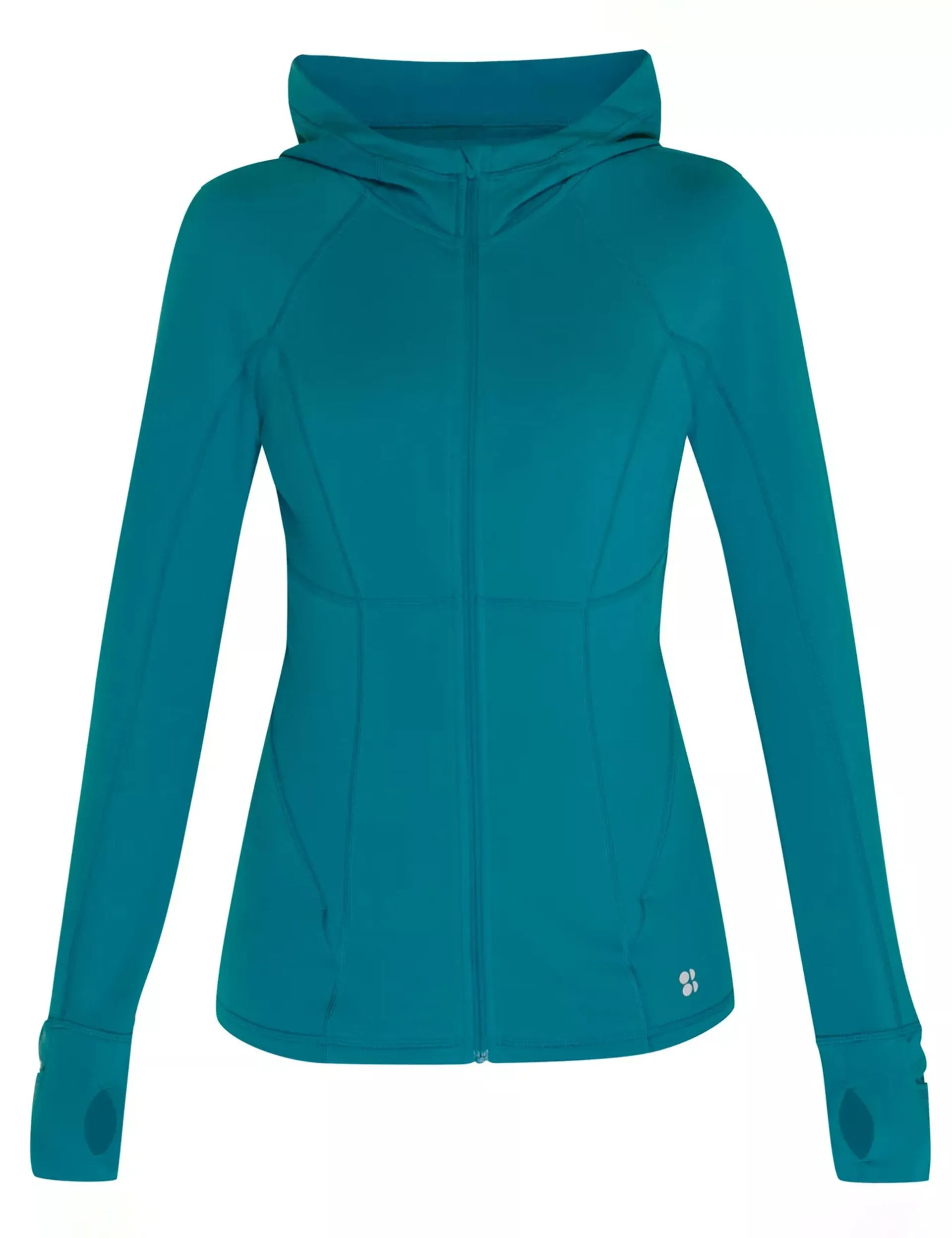 Pro Run Zip Up - Reef Teal Blue