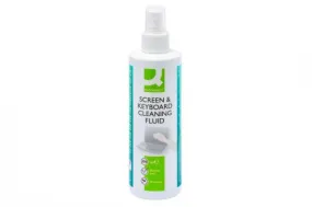 Q-Connect Screen & Keyboard Cleaning Fluid - 250ml