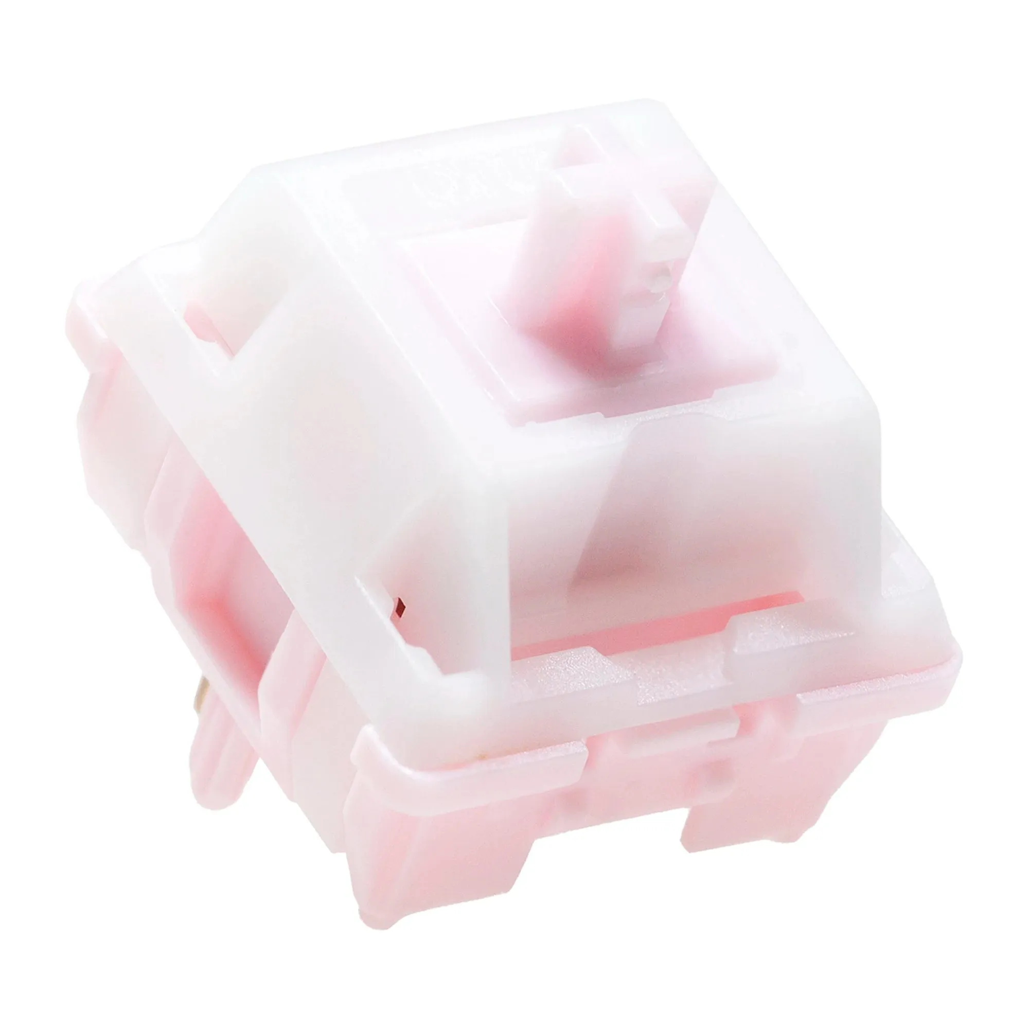 QTUO Strawberry Cake Switch Linear Switch MX Stem for Gaming Mechanical Keyboard Pre Lubed Q1 PO3 37g 42g Long Spring