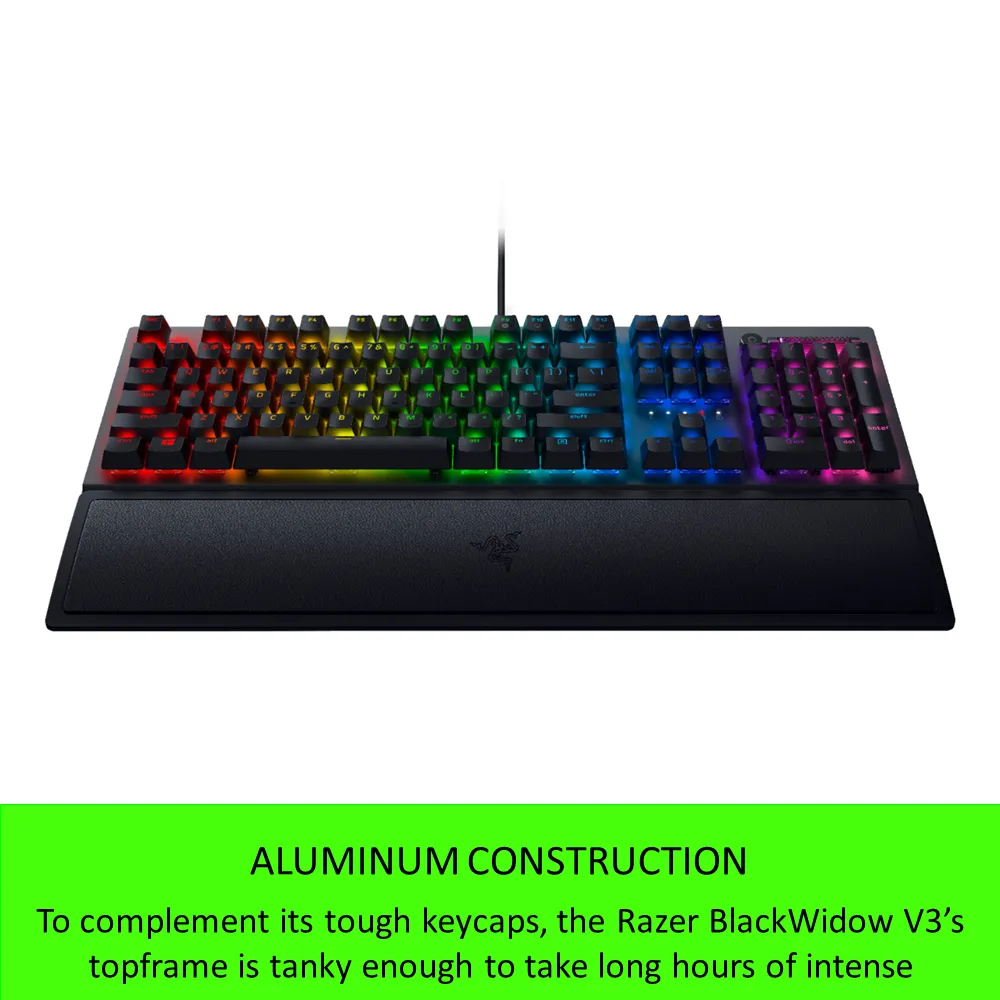 Razer BlackWidow V3 - Wired RGB Mechanical Gaming Keyboard