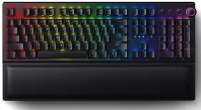 Razer Keyboard BlackWidow V3 Pro Mechanical Wireless Gaming Keyboard: Yellow Mechanical Switches - Tactile & Clicky - Chroma RGB Lighting - Doubleshot ABS Keycaps - Transparent Switch Housing - Bluetooth/2.4GHz