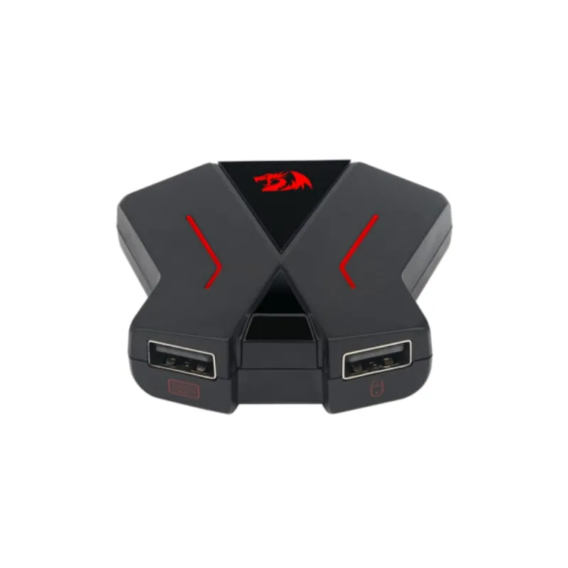 Redragon Eris Gamepad To Mouse And Keyboard Converter Adapter With Desktop App Black