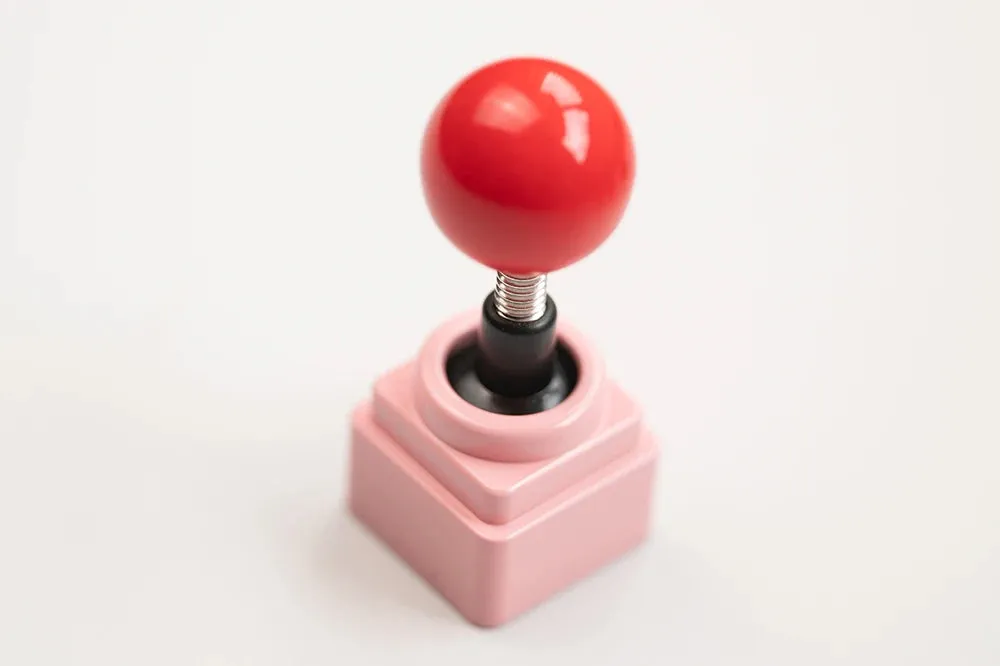 Retro Lucky Joystick Keycap ESC Artisan Keycap CNC Base For MX switches for Gaming Mechanical keyboard Black Silver Blue Pink