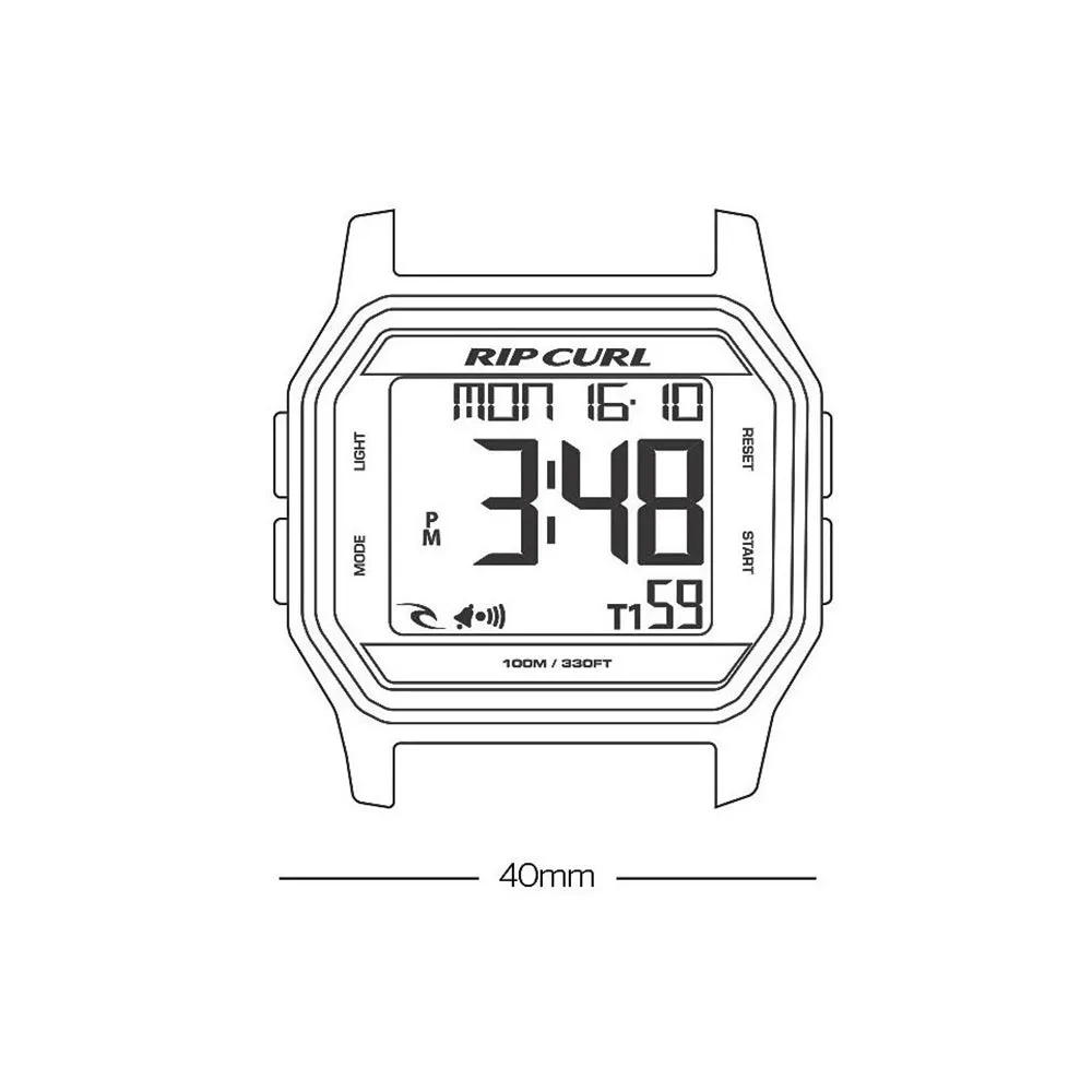 Rip Curl Sonic Digital White Watch