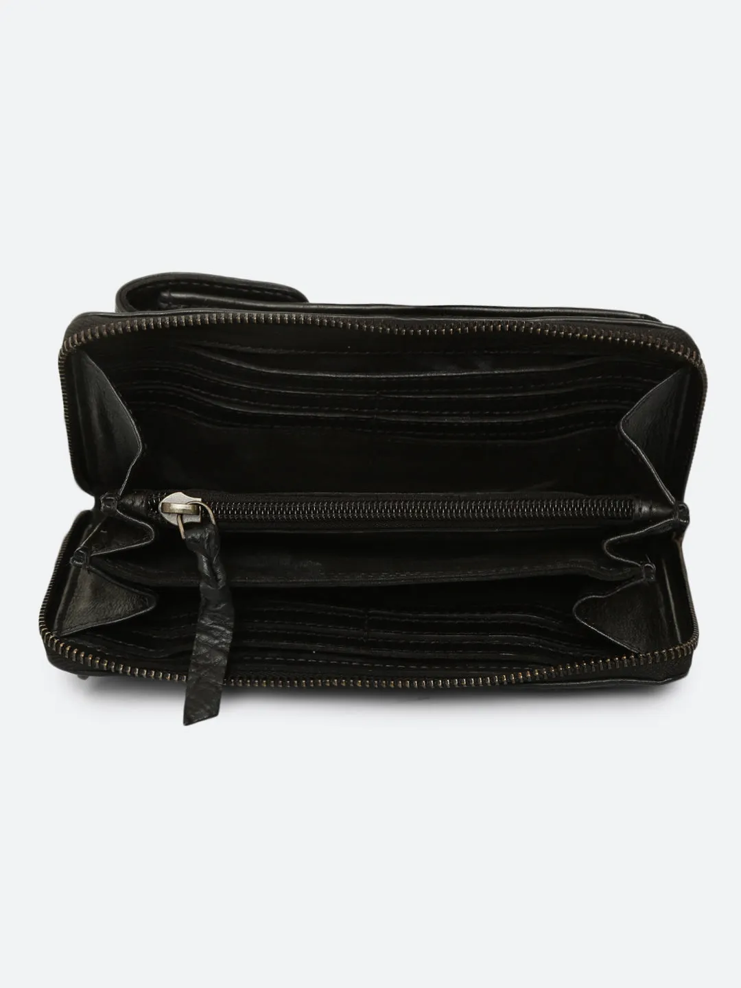 Ripple: Navy Leather Cross Body Phone Wallet