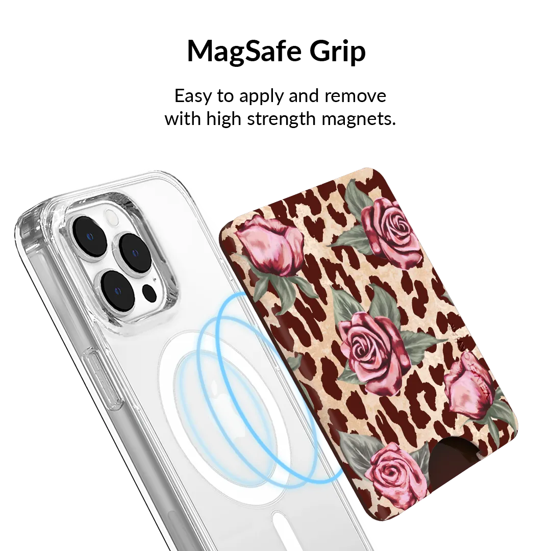 Rosy Leopard MagSafe Wallet