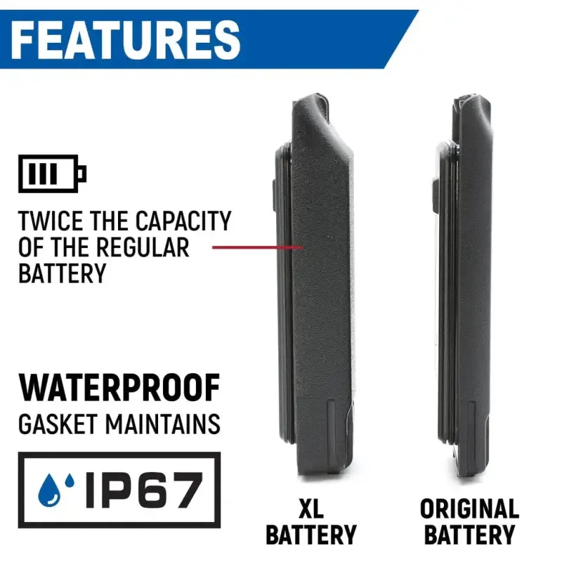 Rugged Radios High Capacity Battery for RDH-X / ABH7 Handheld Radio 3600mAh