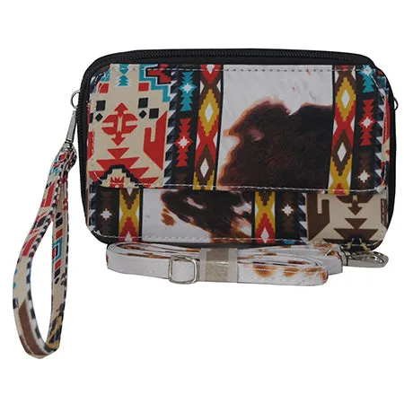 SALE! Tribal Cow print NGIL Canvas All in One Wallet