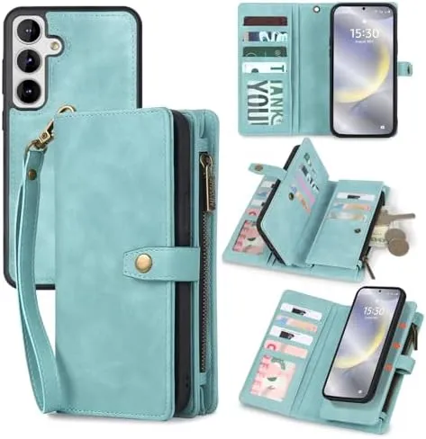 Samsung Galaxy S24 Plus Wallet Detachable Magnetic Protective Phone Case