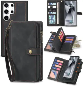 Samsung Galaxy S24 Plus Wallet Detachable Magnetic Protective Phone Case