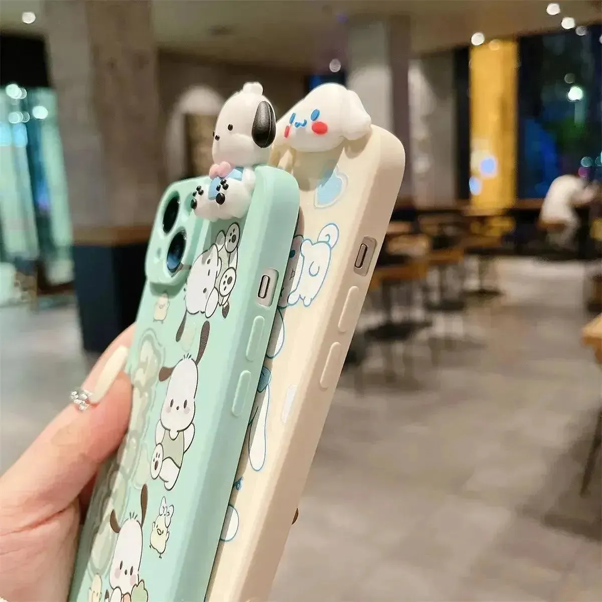 Sanrio Cinnamoroll Pochacco Beaded Case (For iPhones)