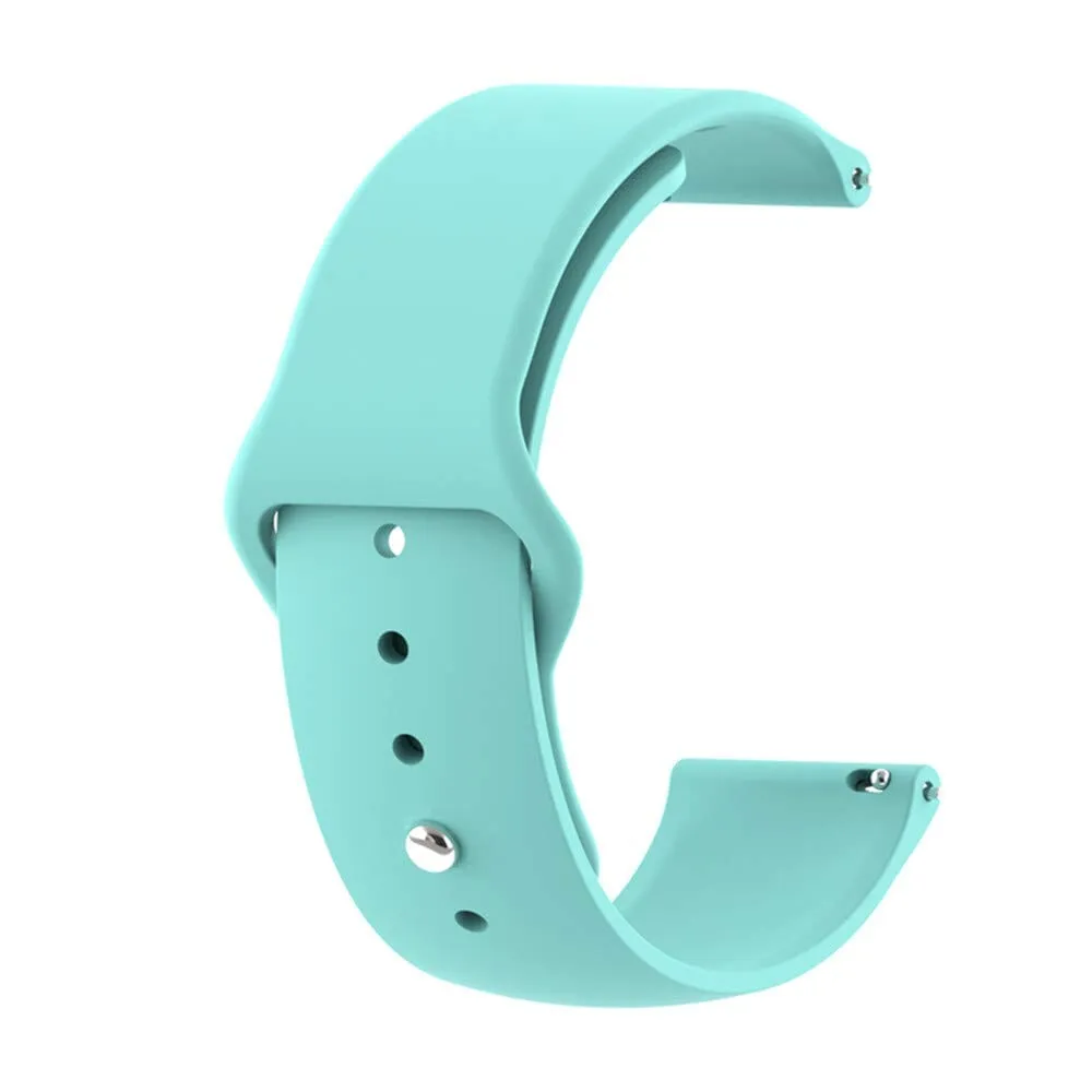 Silicone Button Style Watch Straps Compatible with Fitbit Charge 5