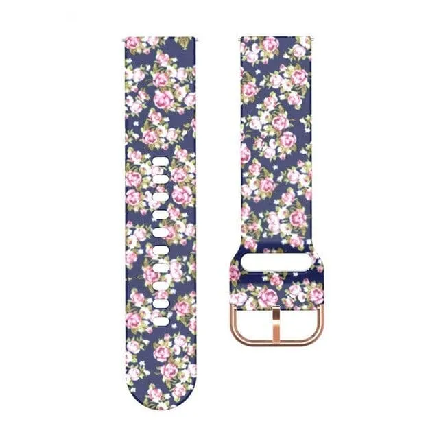 Silicone Pattern Watch Straps compatible with the Fossil Hybrid Tailor, Venture, Scarlette, Charter