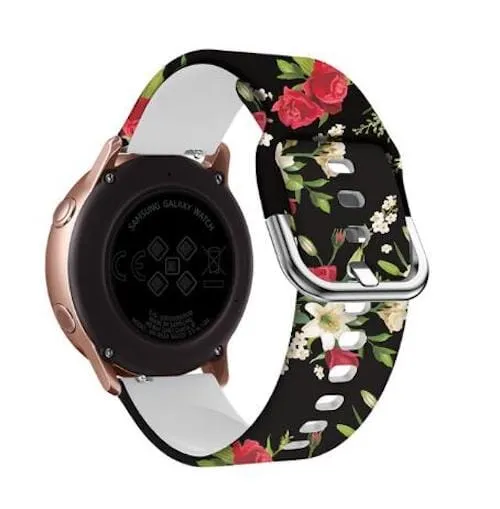 Silicone Pattern Watch Straps compatible with the Huawei Watch 4 Pro