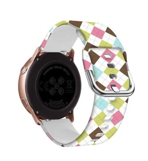 Silicone Pattern Watch Straps compatible with the Huawei Watch 4 Pro