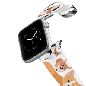 Silver Corgi Apple Watch Band