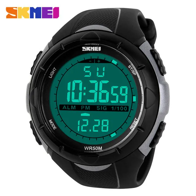 SKMEI Fashion Men LED Digital Watch Electronic Military Outdoor Sports Watches Man Clock Watwrproof Boys Hours Relogio Masculino