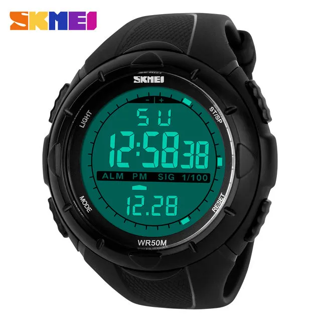 SKMEI Fashion Men LED Digital Watch Electronic Military Outdoor Sports Watches Man Clock Watwrproof Boys Hours Relogio Masculino