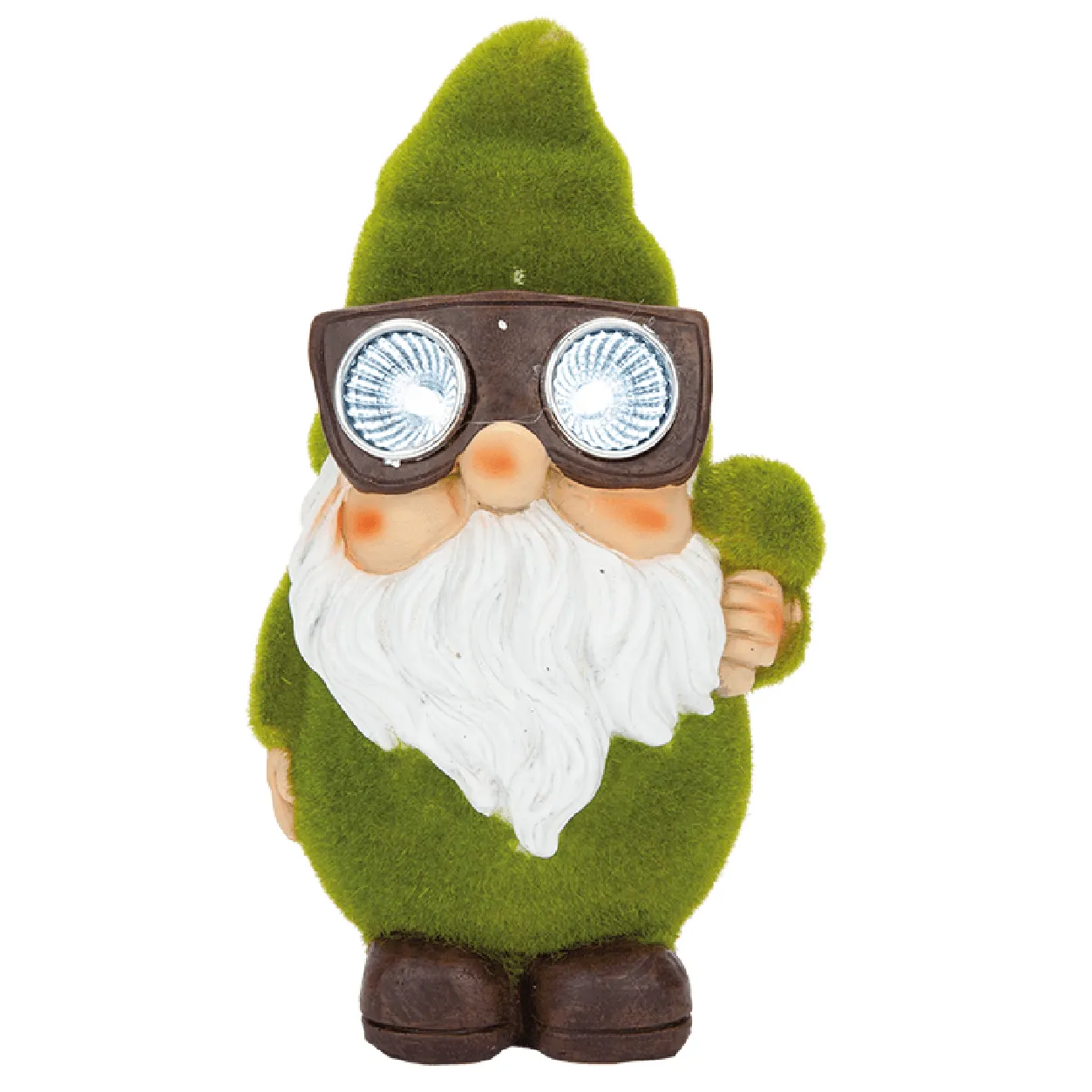 Solar Light Green Flock Gnome