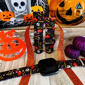 Spooky Print Silicone Band For Fitbit Versa 1/2