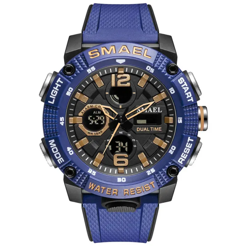 Sport Watches Waterproof 50M SMAEL Top Brand Luxury Watch Alarm Clock For Male Digital 8039 Men's Watch Wristwatch Military Army