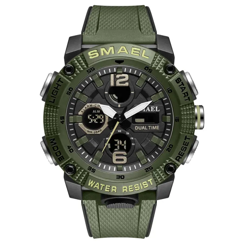 Sport Watches Waterproof 50M SMAEL Top Brand Luxury Watch Alarm Clock For Male Digital 8039 Men's Watch Wristwatch Military Army