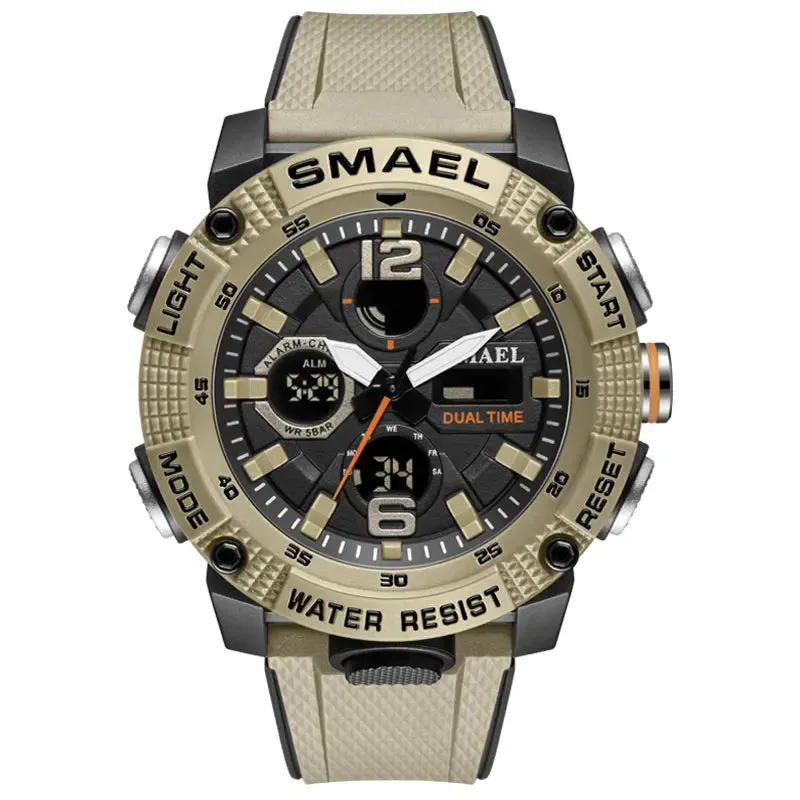 Sport Watches Waterproof 50M SMAEL Top Brand Luxury Watch Alarm Clock For Male Digital 8039 Men's Watch Wristwatch Military Army