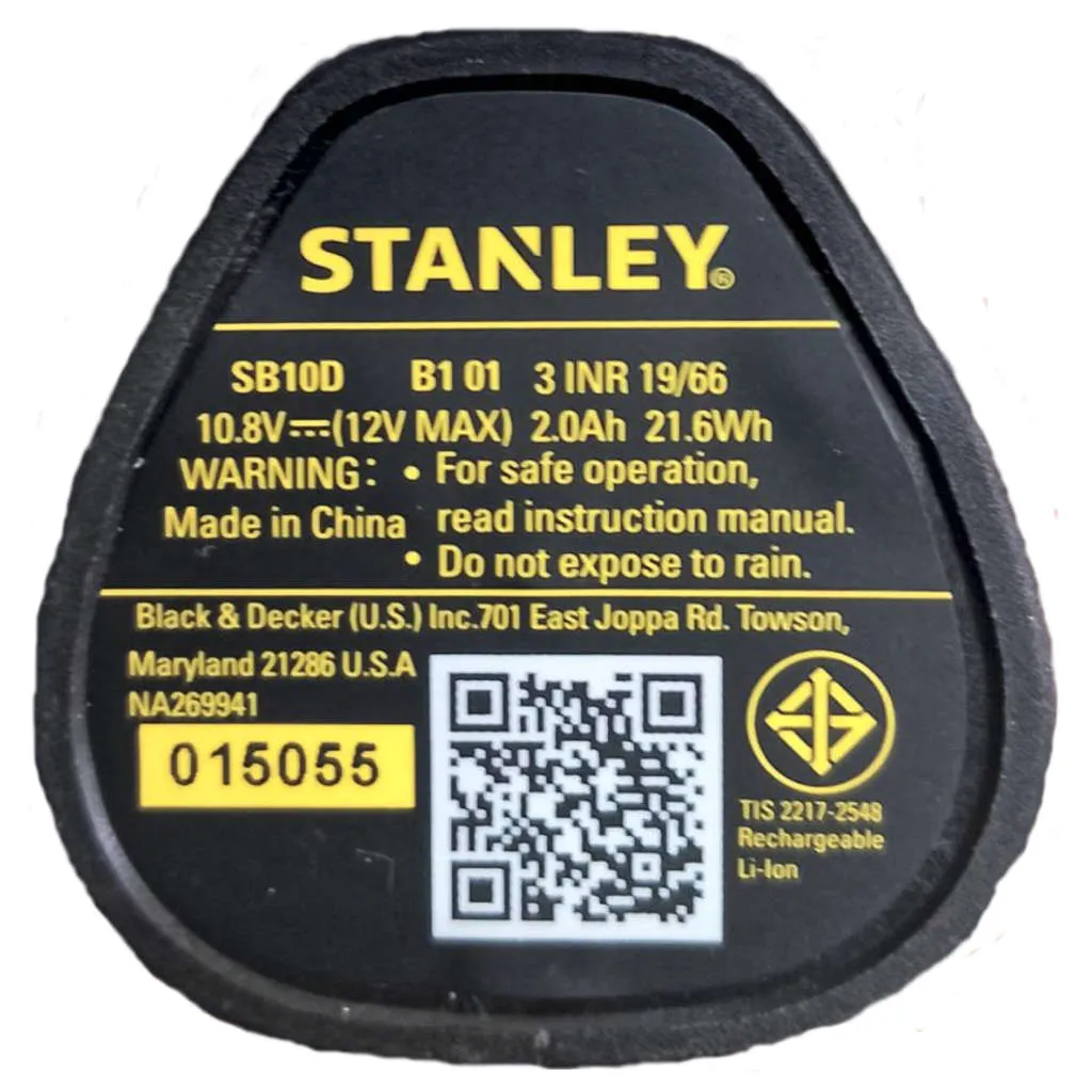 Stanley Spare Battery 2.0 Ah 12 V SB10D