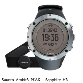 Suunto Ambit3 PEAK Sapphire GPS Multifunction Heart Rate Monitor