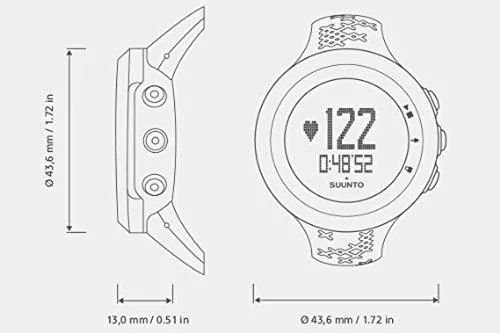 Suunto Digital Grey Dial Women's Watch - SS019863000