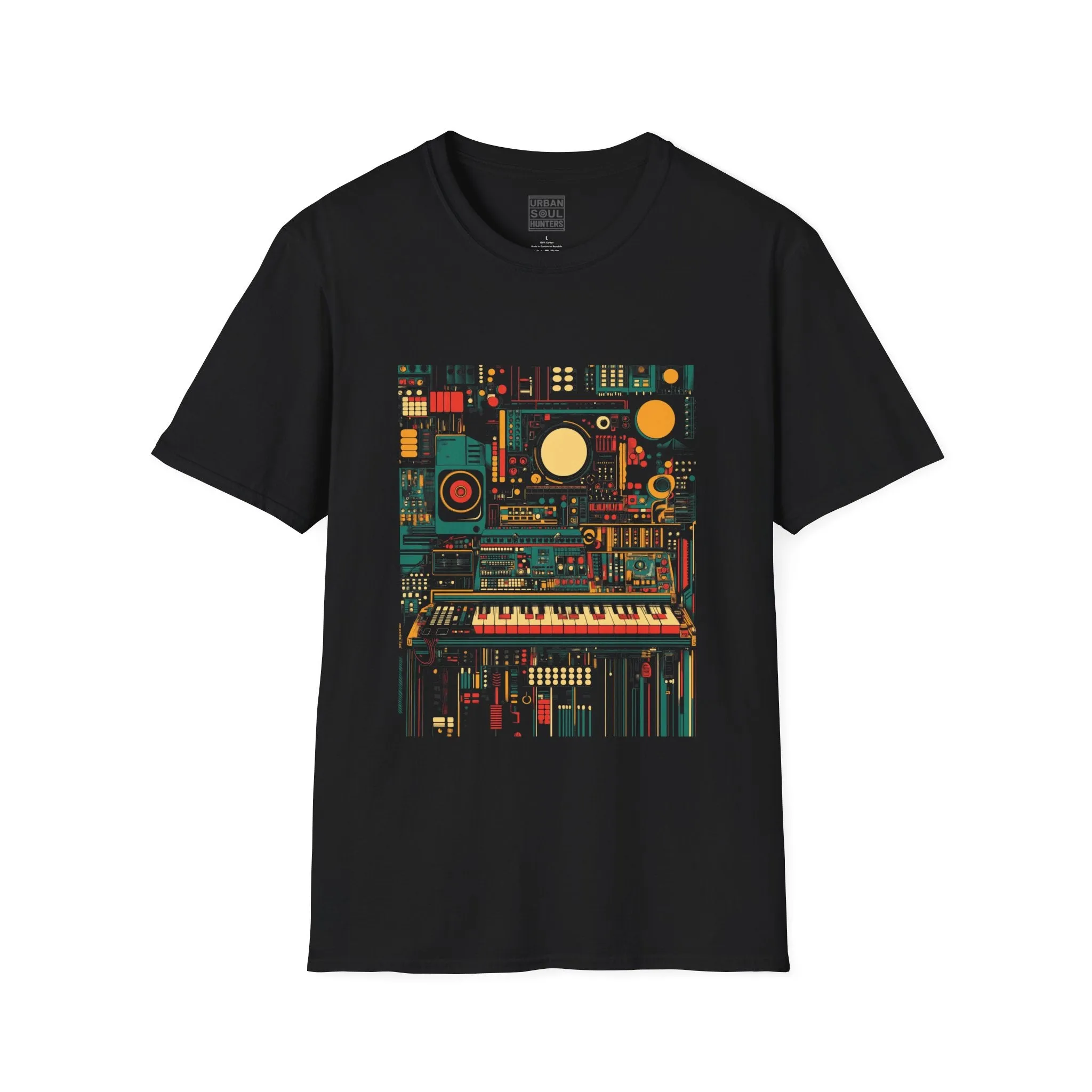 Synth Messy Space Graphic T-Shirt