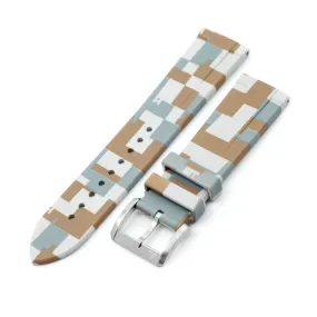 The BR-82 FKM Rubber Watch Band Quick Release Digital Camouflage by HAVESTON Straps, 20mm or 22mm