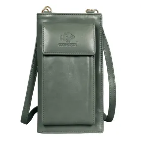 THE CLOWNFISH Adora Women Wallet/Sling Bag With Front Phone Pocket (Olive Green)