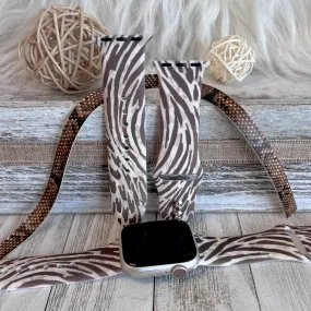 Twisted Animal Print Silicone Band For Apple Watch