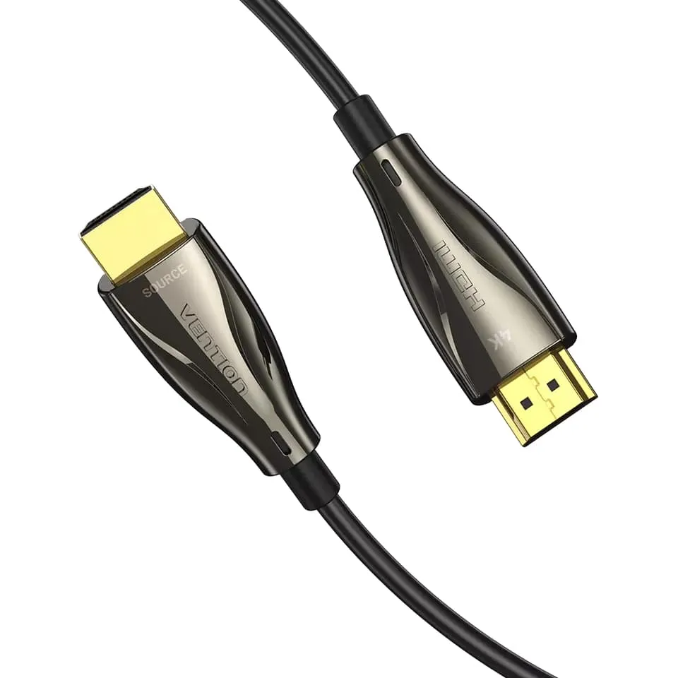 Vention HDMI 2.0 Male to Male Optical Fiber Cable with 18Gbps Data Transfer and 4K UHD Support (20M, 30M, 40M, 50M, 60M, 80M, 100M)| ALAB