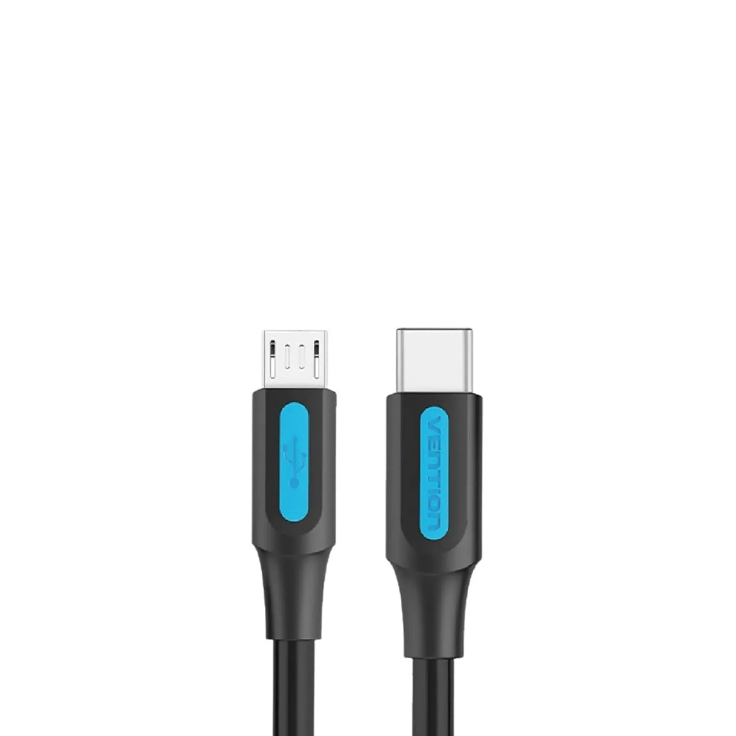 Vention USB 2.0 C Male to Micro-B Male 2A Data Cable with High Speed Interface for Camera, Computer, Smartphones, MP3 (Available in 1M, 1.5M) | COVBF, COVBG