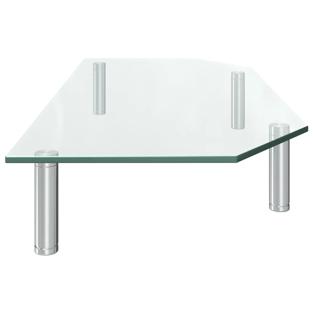 vidaXL Monitor Stand 60x26x8.6 cm Transparent Glass