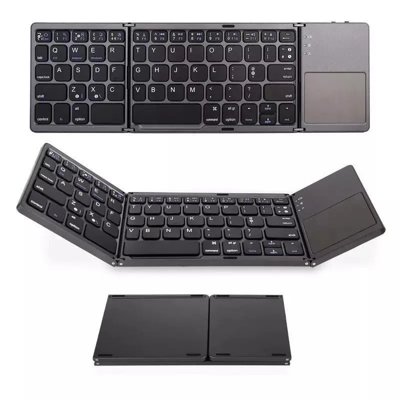 Wireless Foldable Keyboard with Touchpad