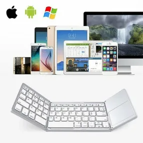 Wireless Foldable Keyboard with Touchpad