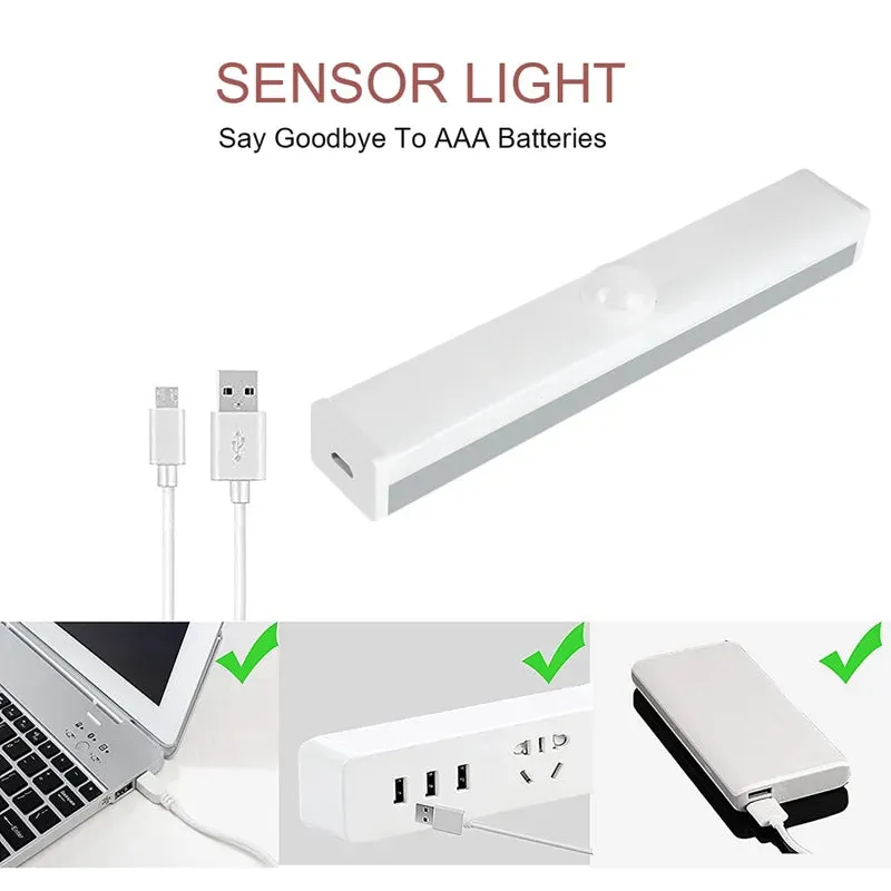 Wireless Motion Sensor LED Night Light: Ideal for Kitchen, Bedroom, Closet, Cabinets, Staircases, and More