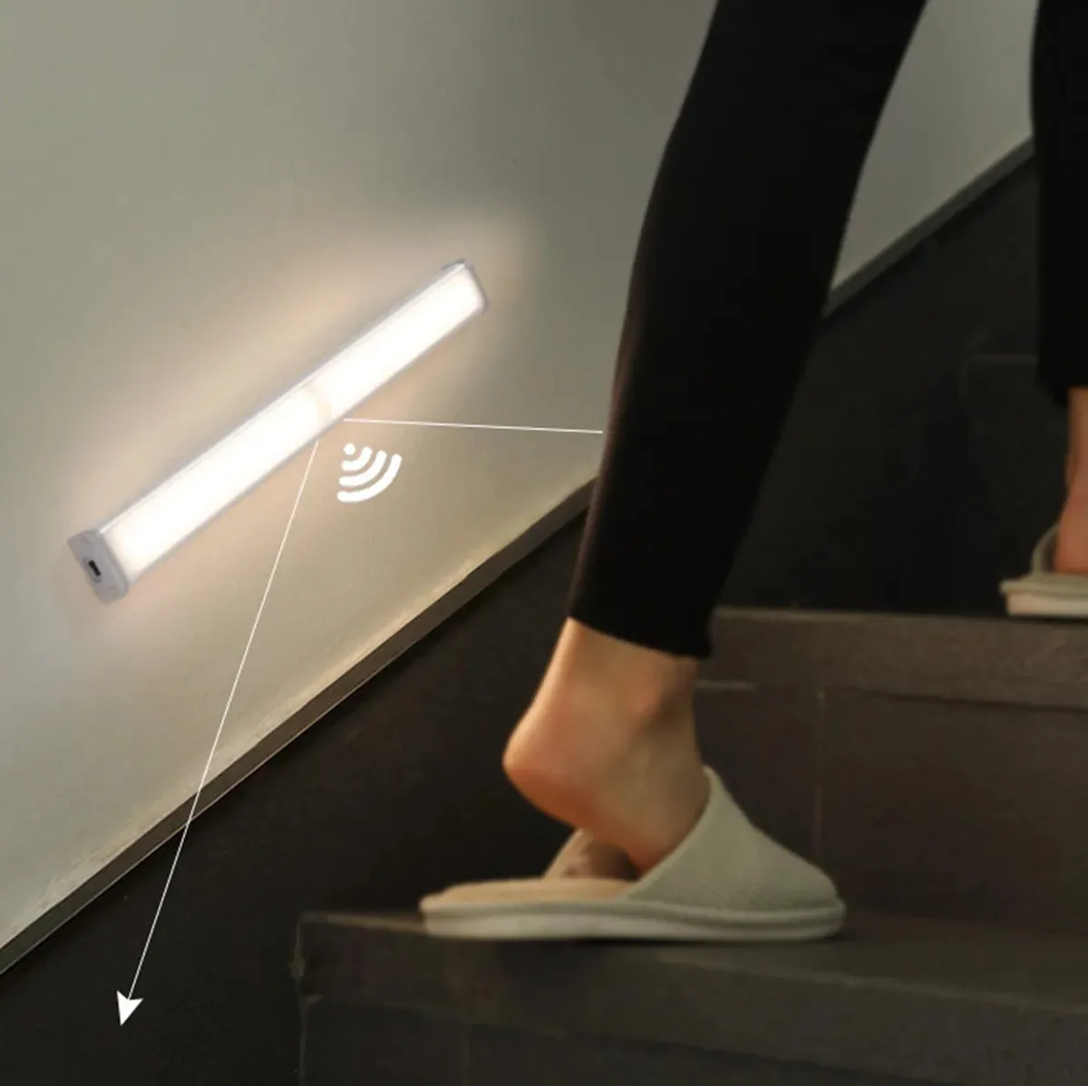 Wireless Motion Sensor LED Night Light: Ideal for Kitchen, Bedroom, Closet, Cabinets, Staircases, and More