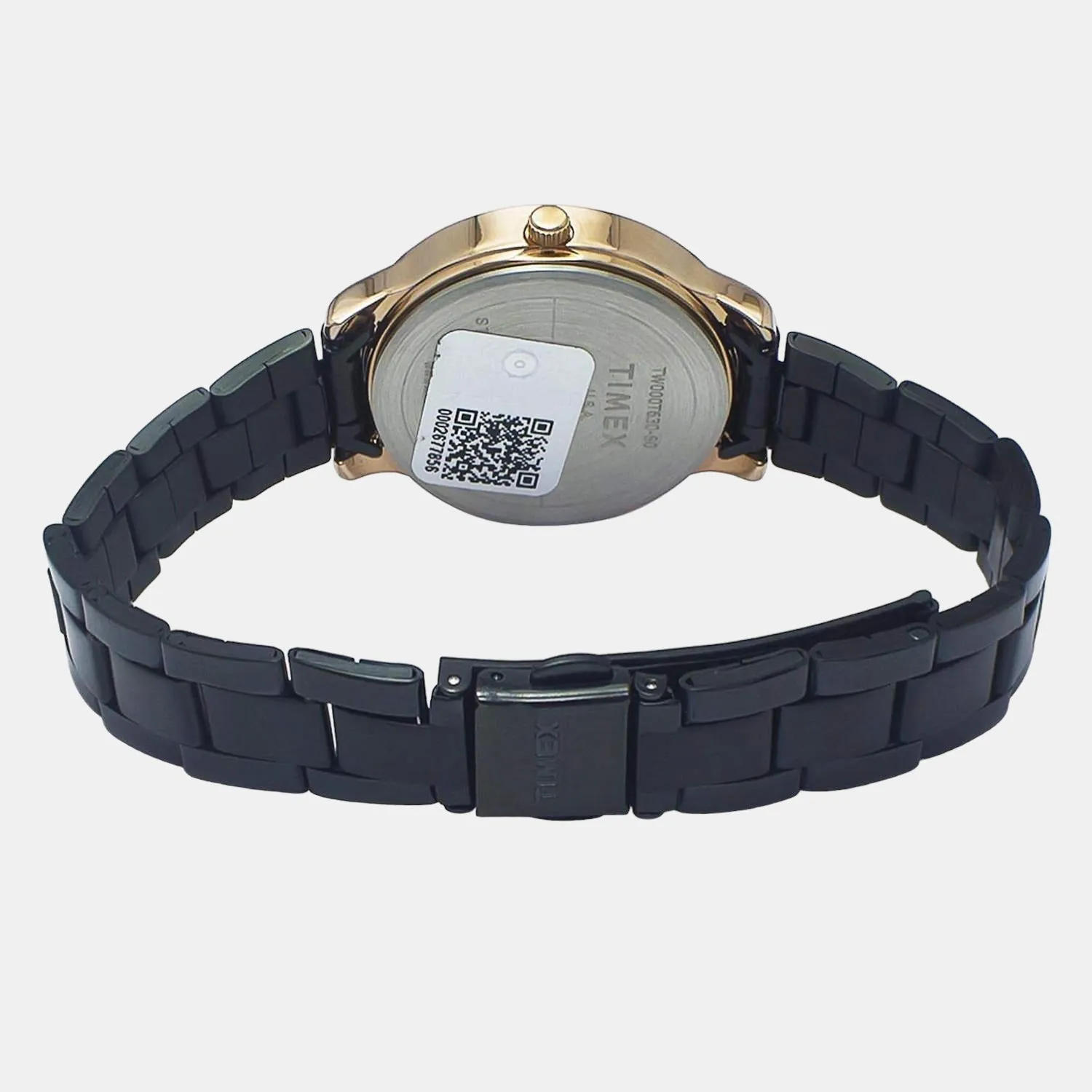 Women Black Analog Stainless Steel Watch TW000T630