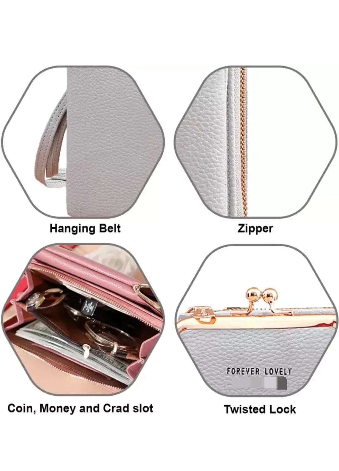 Womens Crossbody Bag Cell Phone Shoulder Purse Card Wallet S3555737