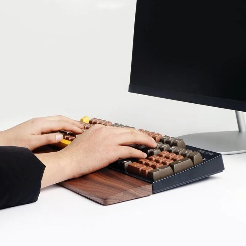 Wooden Keyboard Wrist Rest for Mechanical Keyboards - Ergonomic Support for Comfort and Typing Efficiency