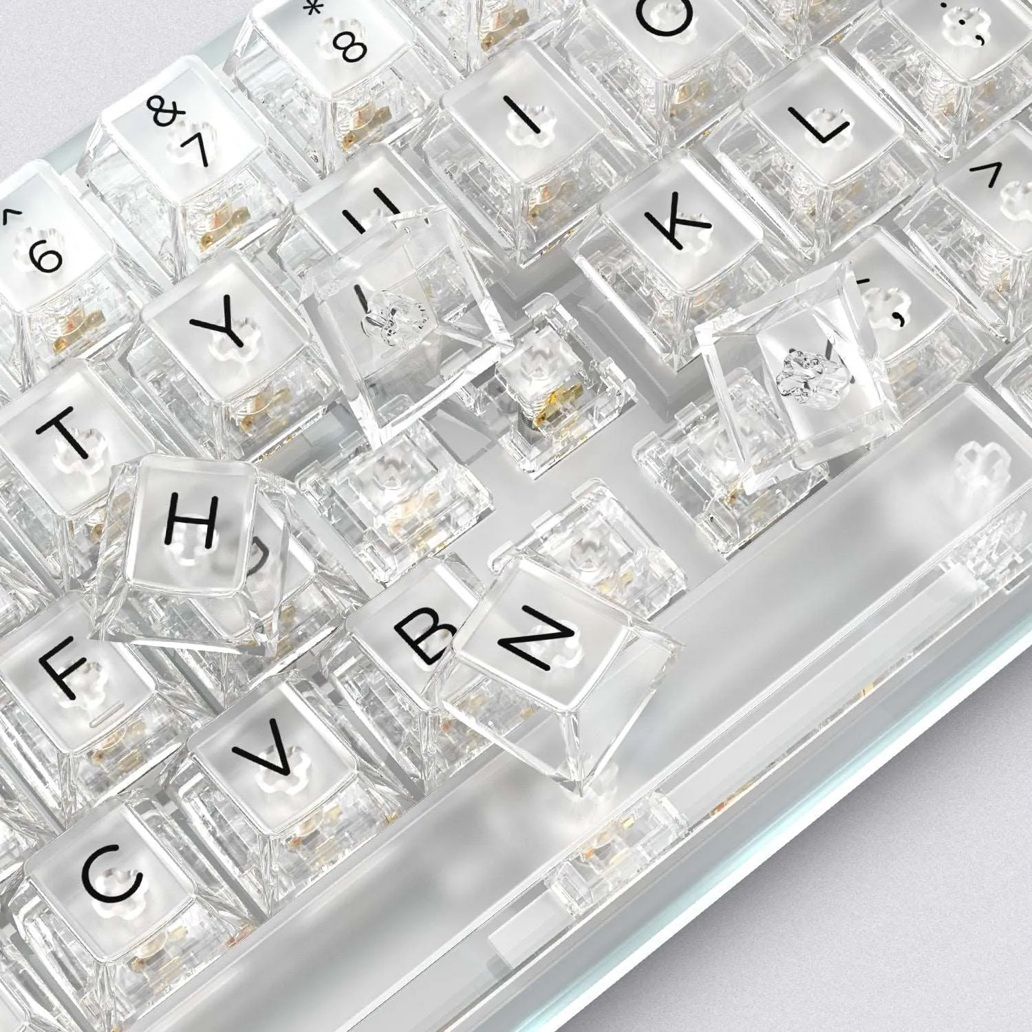 XVX Clear Translucent Cherry Profile Keycap Full Set (140-Key 2 Colors)