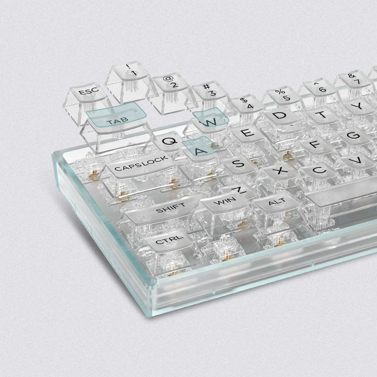 XVX Clear Translucent Cherry Profile Keycap Full Set (140-Key 2 Colors)