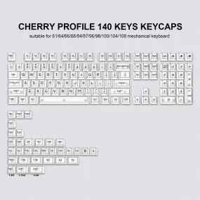 XVX Clear Translucent Cherry Profile Keycap Full Set (140-Key 2 Colors)