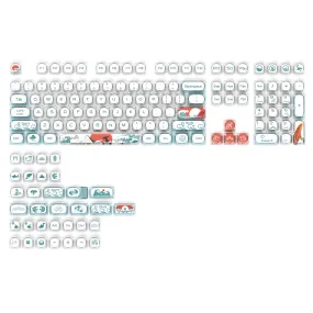 XVX  Coral Sea  MOA Profile Double-Shot PBT Keycap Set 141-Key