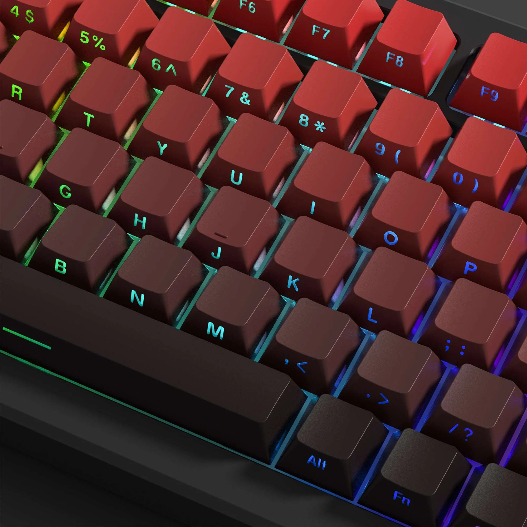 XVX Gradient Series 136-Key Side-Printed Cherry Profile Keycap (8 Colors)